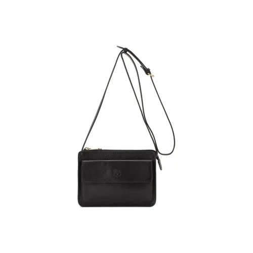 Il Bisonte Сумка через плечо из коровьей кожи женская черная