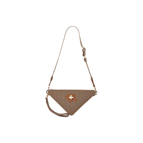 JC DAMO Ткань Треугольная Сумка Сумка через плечо Клатч Сумка через плечо Сумка на одно плечо Обычная Женская Синий Абрикос