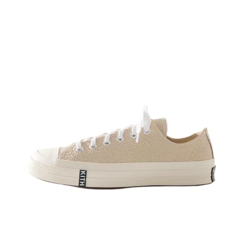 KITH x Converse Chuck Taylor All Star Slip-Resistant Abrasion-Resistant Low-Top Skateboard Shoes Unisex Beige