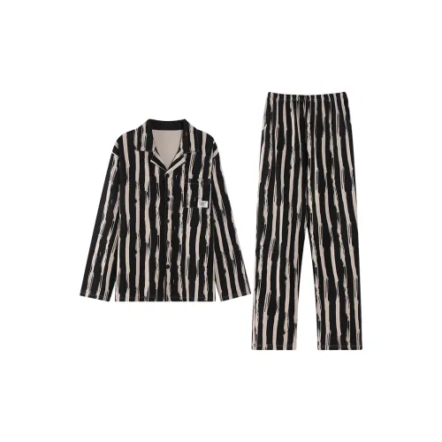 LEZIYUN Черный Мужской Пижамный Комплект