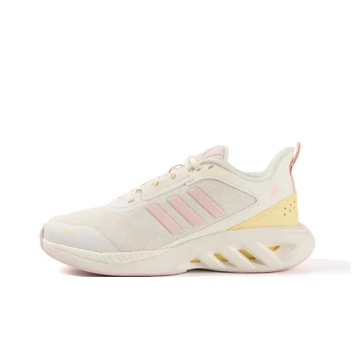 Adidas ALL DAY POWER Устойчивый к истиранию Дышащий Низкий Топ Повседневные Тренировочные Беговые Кроссовки Женские Бежево-Розовые