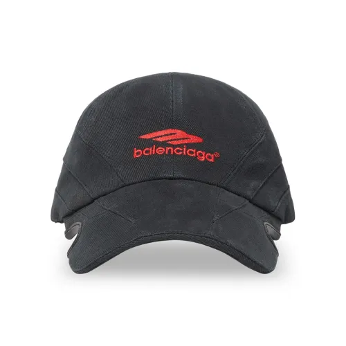Balenciaga Хлопок Бейсболки Мужские Черные