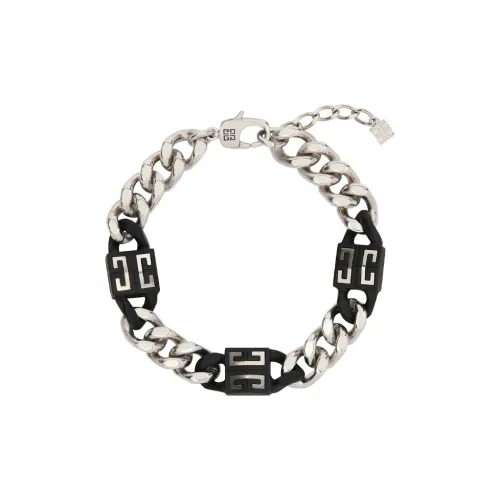 GIVENCHY Браслеты Мужской Черный Серебряный