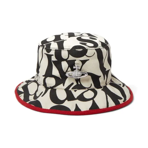 Вивьен Вествуд Cotton Bucket Hats Черные Женские