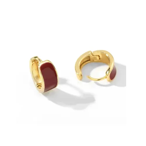 ZWU Медные капли Масло Серьги Женские