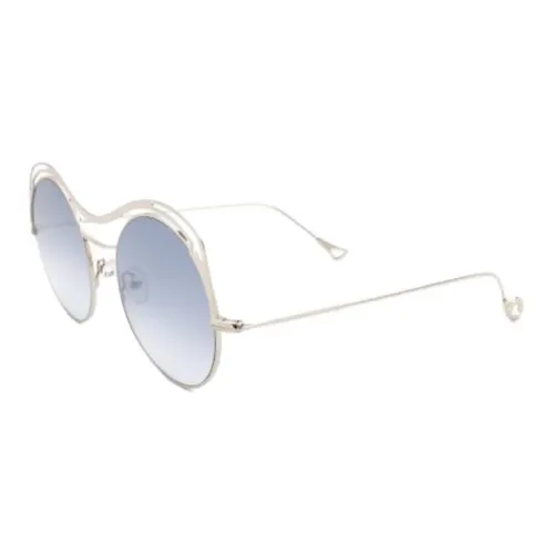 EYEPETIZER Металл Круглый Солнцезащитные очки Женские Серебристый