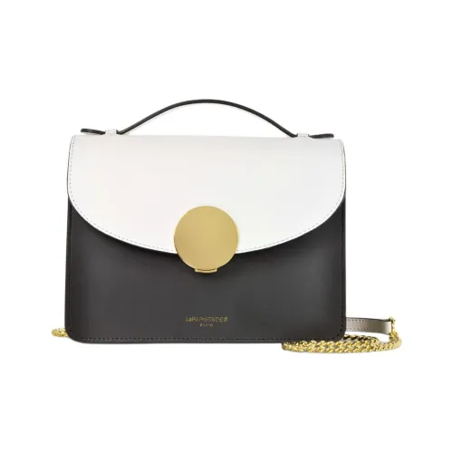 Le Parmentier Кожа Сумка Сумка через плечо Сумка через плечо Стандартная Женская Белая и Черная