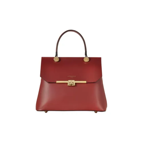 Le Parmentier Сумка через плечо из натуральной кожи сумка обычного размера женская бордового цвета