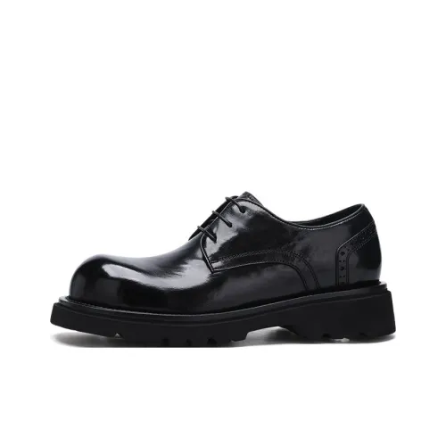 U7 Повседневные кожаные туфли низкие 2024539 Черные мужские