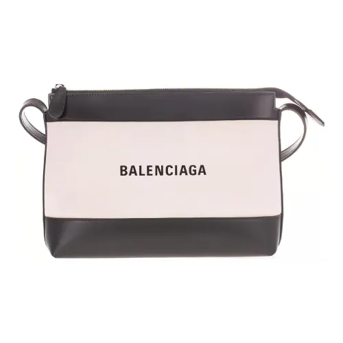 Balenciaga Кожа Плечевая Сумка Женская Черная и Бежевая
