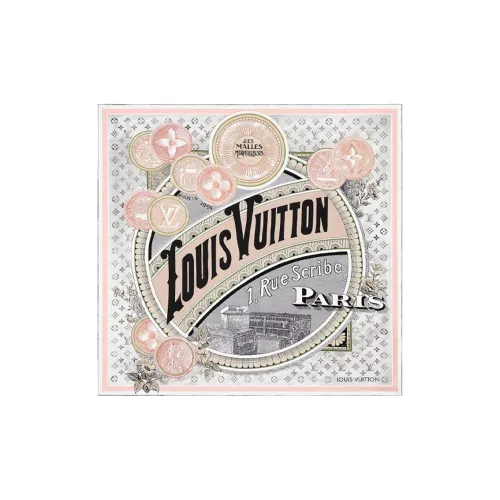 LOUIS VUITTON Шарфы из шелка Тутовый женские розовые