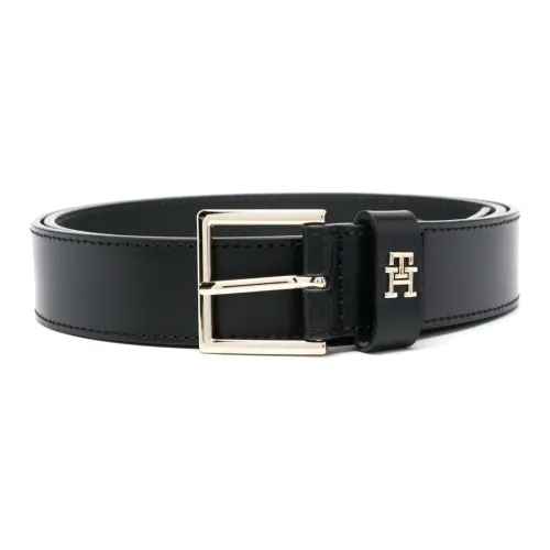 Ремни из коровьей кожи Tommy Hilfiger, черные, мужские
