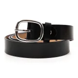 Серебристо-черный ремень