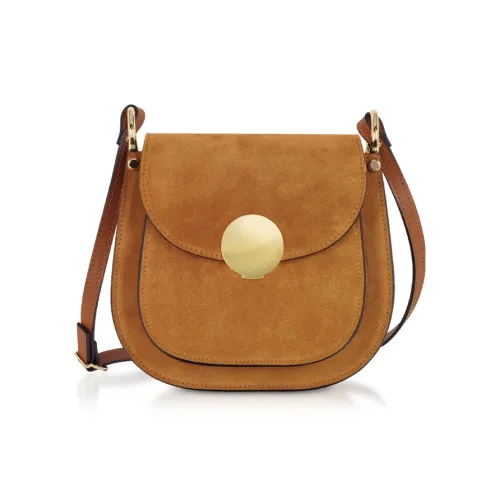 Le Parmentier Замша Телячья кожа Сумка через плечо Сумка на плечо Женская CAMEL