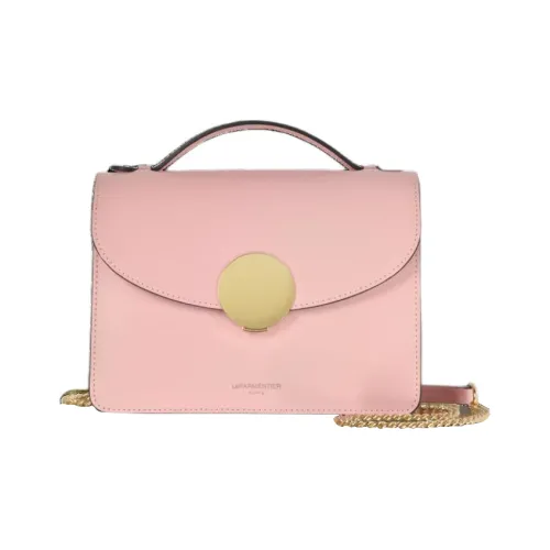 Le Parmentier Телячья кожа Портативная Сумка через плечо Сумка на плечо Женская Конфетно-розовая