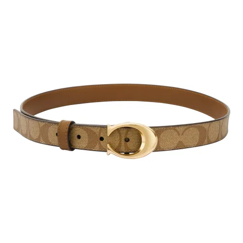 COACH Smooth Clasp с идентификацией элегантный и привлекательный кожаный ремешок женский коричневый ширина 2,5 см