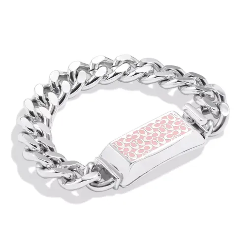 COACH Латунь с покрытием Эмаль Браслеты Женские Серебристый