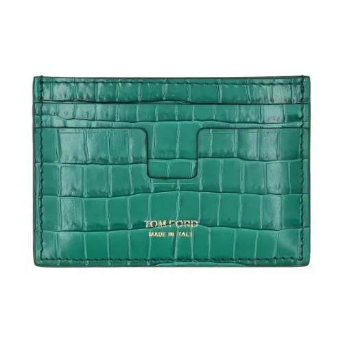 TF Кожа Держатель для карт Мужской Зеленый