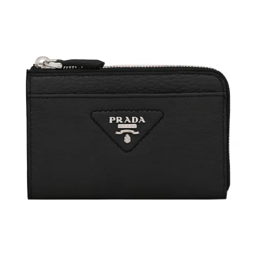 PRADA Кожа Key Pouch Женские Черный