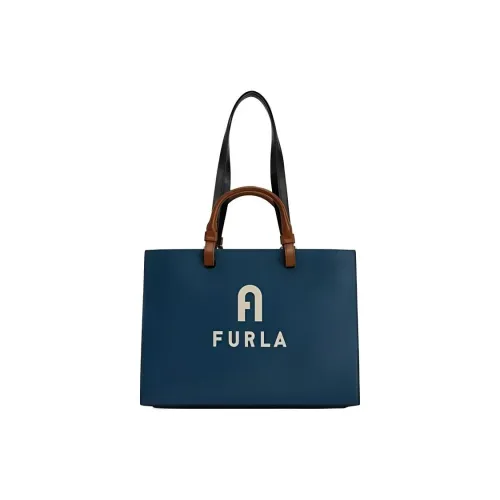 Furla Varsity Style Кожа Сумка Сумка через плечо Женская Синяя