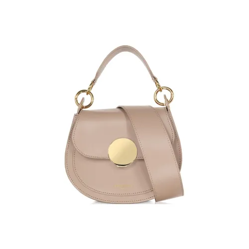 Le Parmentier Телячья кожа Сумка через плечо Сумка Сумка Женская Нюдовый