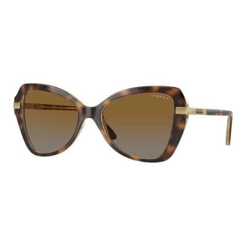 VOGUE Нейлон Бабочка Солнцезащитные очки Женские Коричневый