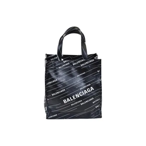 Balenciaga Кожа Тоут Сумка Сумка для покупок Сумка Обычная Унисекс Черный Белый