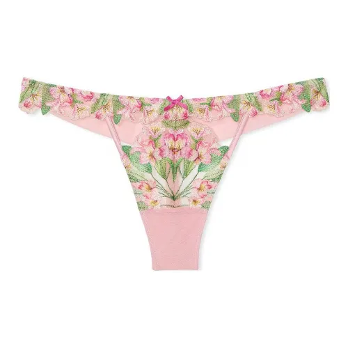 Victoria's Secret 1 упаковка Бежевый/Розовый Женский Стринг