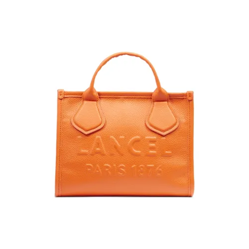 LANCEL Коровья кожа крупнозернистая Сумка-тоут Сумка для покупок Сумка через плечо Сумка маленькая Женская Апельсин