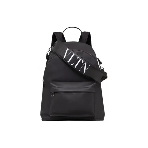 Valentino VLTN Натуральная кожа Рюкзак Стандартный Мужской Черный
