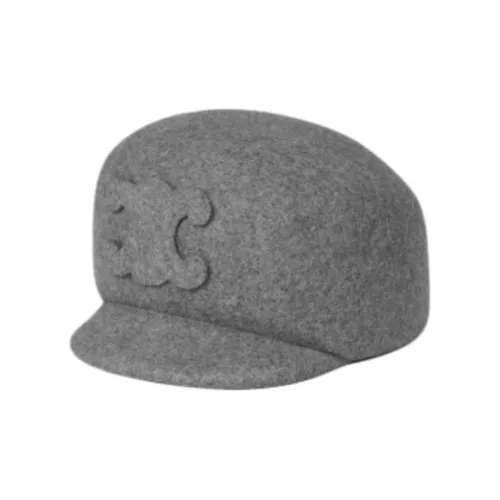 CELINE Шерстяной войлок Смесь Шляпы Женские Светло-Серый