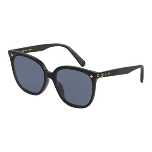 LOUIS VUITTON Металл Ацетат Квадратные Солнцезащитные очки Женские Морской синий