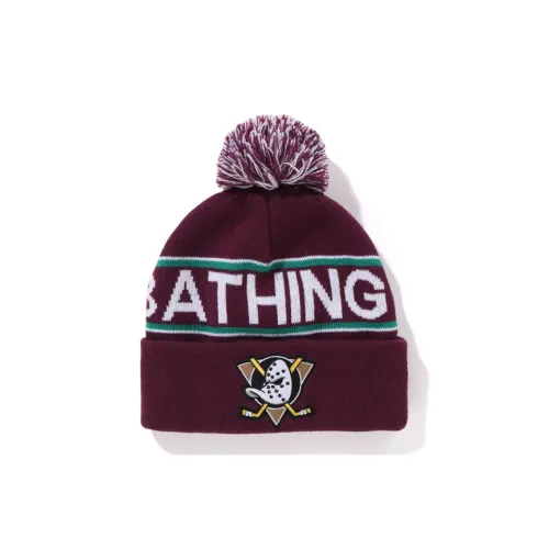 A BATHING APE Шапки-бини Унисекс Бордовый