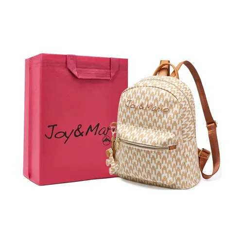 Joy Mario ПВХ Рюкзак Стандартный Женский Бежевый Желтый Какао Кофейный Фантазия Зеленый