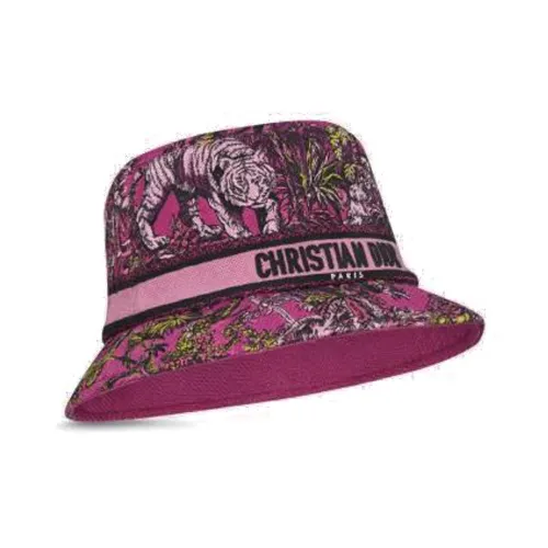 DIOR Cotton Bucket Hats Розовый Женские
