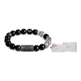 Мужской браслет с бусинами + коробка с бантом