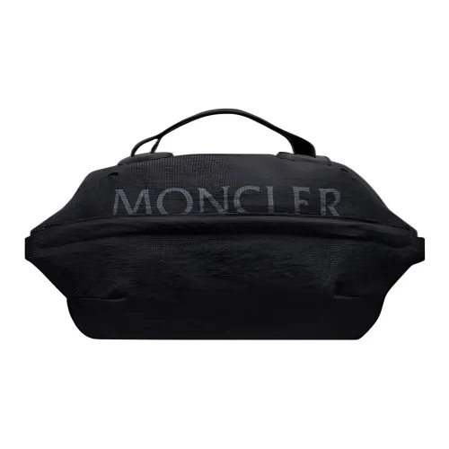 Moncler Ткань Портативный Одно Плечо Через Плечо Бананка Мужской Черный