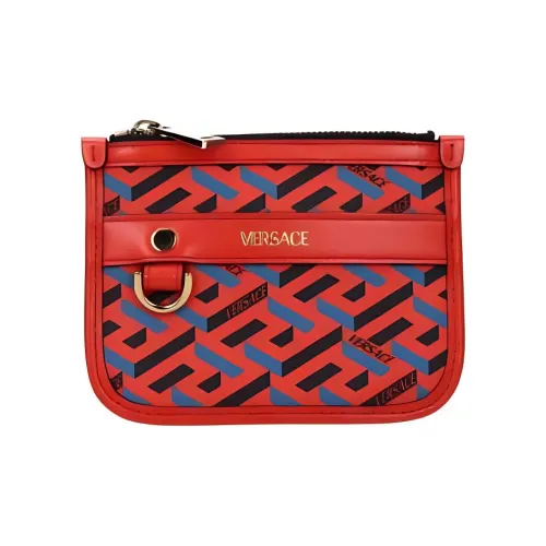 FANSIZHE La Greca Кожаный клатч женский красный синий