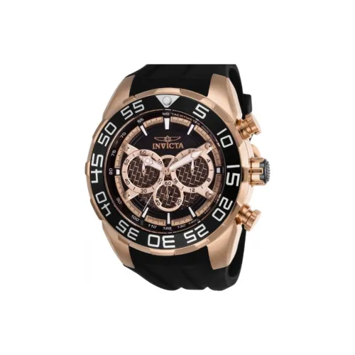 INVICTA Speedway Collection Мужские часы Кварцевый механизм Силиконовый ремешок 50 мм Черный циферблат