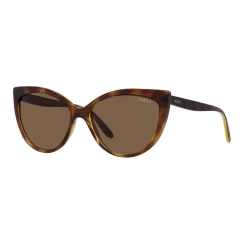 VOGUE Сжатие Molding Injection Кошачий глаз Солнцезащитные очки Женские Черепаховый