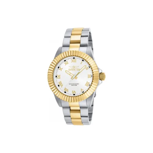 INVICTA Pro Diver Collection Мужские часы Кварцевый механизм Ремешок из нержавеющей стали 44 мм Белый циферблат