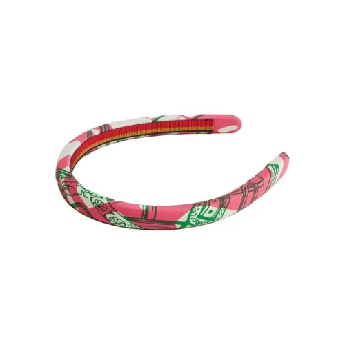 HERMES Шелковые ободки для волос Женские Розовые