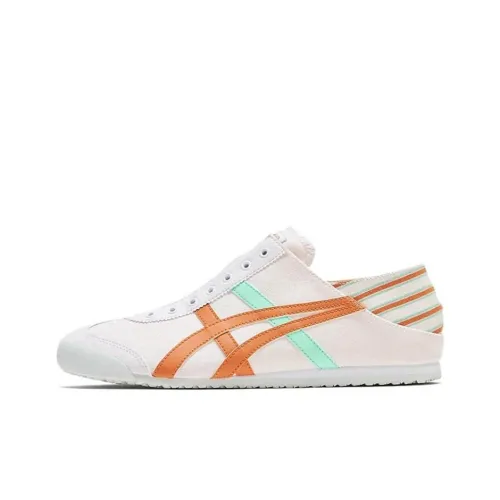 Onitsuka Tiger MEXICO 66 Противоскользящий устойчивый к истиранию низкий топ повседневная обувь унисекс белый умбра