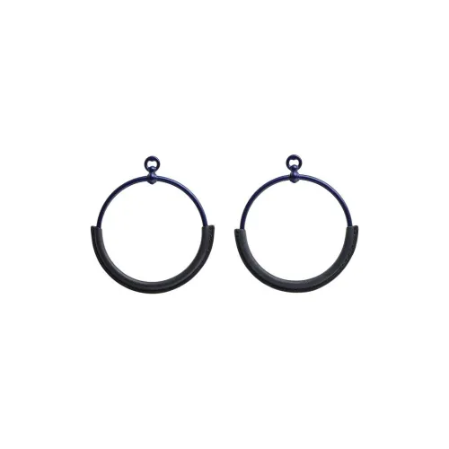 HERMES Кожа Серьги Женские Синие