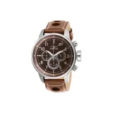 Коричневый циферблат часов