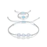 Синий кольцо + синий браслет