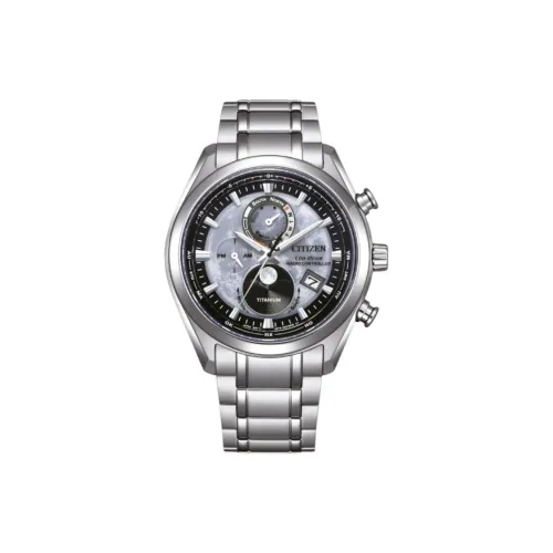 CITIZEN Светильник Кварцевый механизм Супер титановый ремешок Часы Мужские Серый циферблат