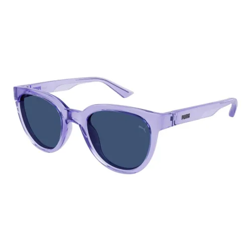 PUMA Plastic Round Sunglasses Women's Purple