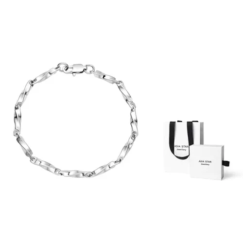 Asia Star Титановый Стальной Браслет Mobius Браслет Мужской