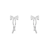 Арочные серьги - серебряные